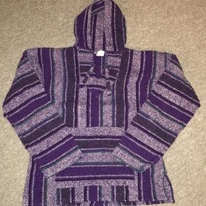 Size L purple Baja hoodie